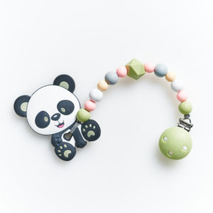 0017 Panda Beißkette grau