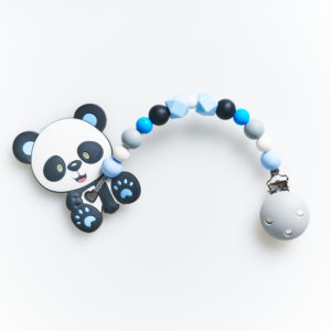 0016 Panda Beißkette blau